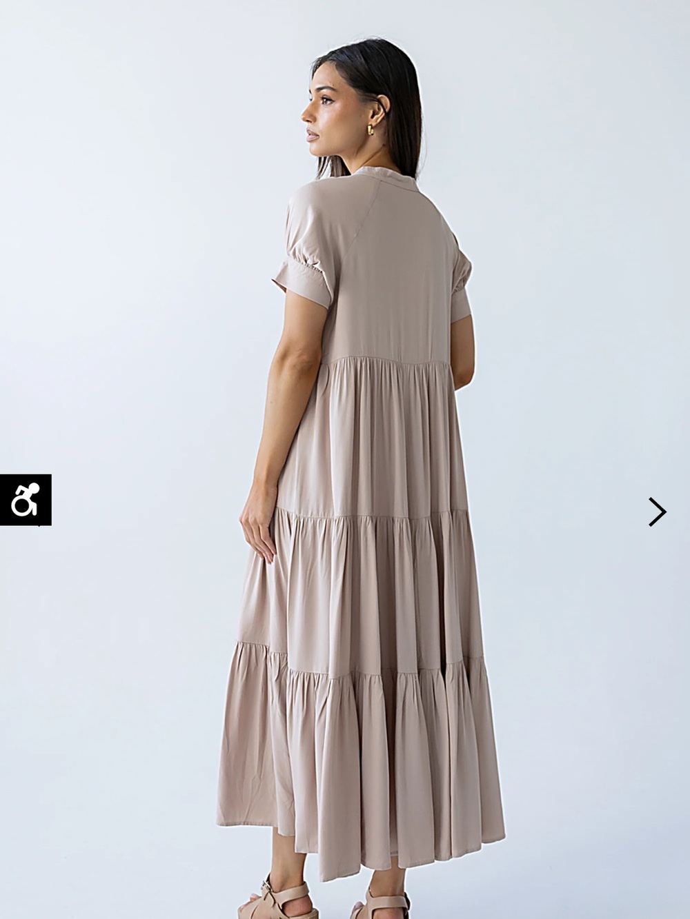 Bohme Amanda Tan Tiered Dress - Picture 2 of 9